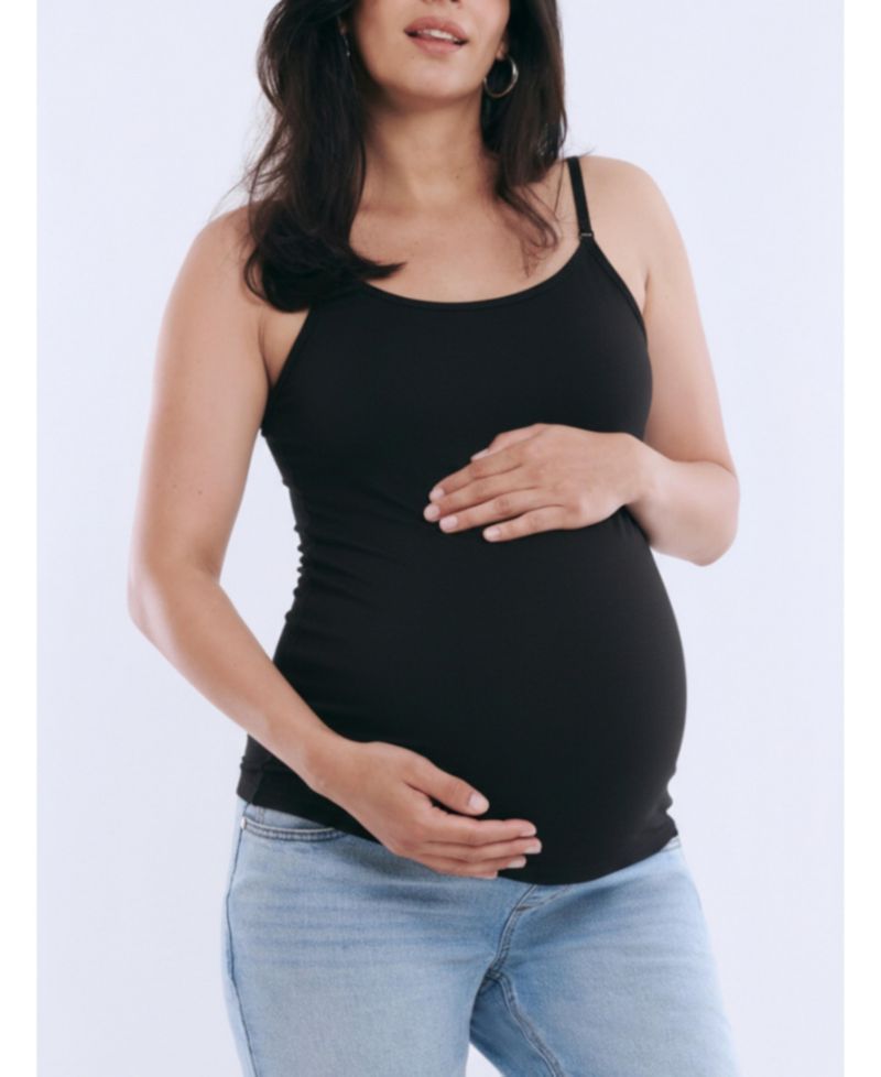 Women's Motherhood Clip Down Nursing Tank Top Cami