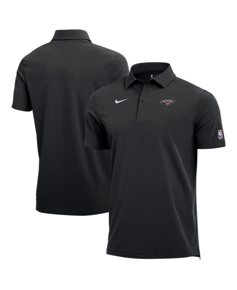 Men's Black New Orleans Pelicans 2025/26 Authentic Dri-FIT Coaches Polo