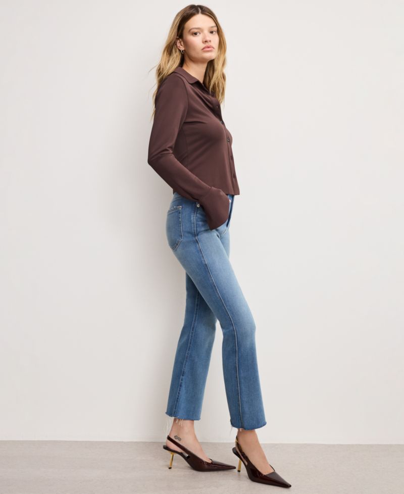 Women's Mini Flare High-Rise Jeans, Regular and Plus