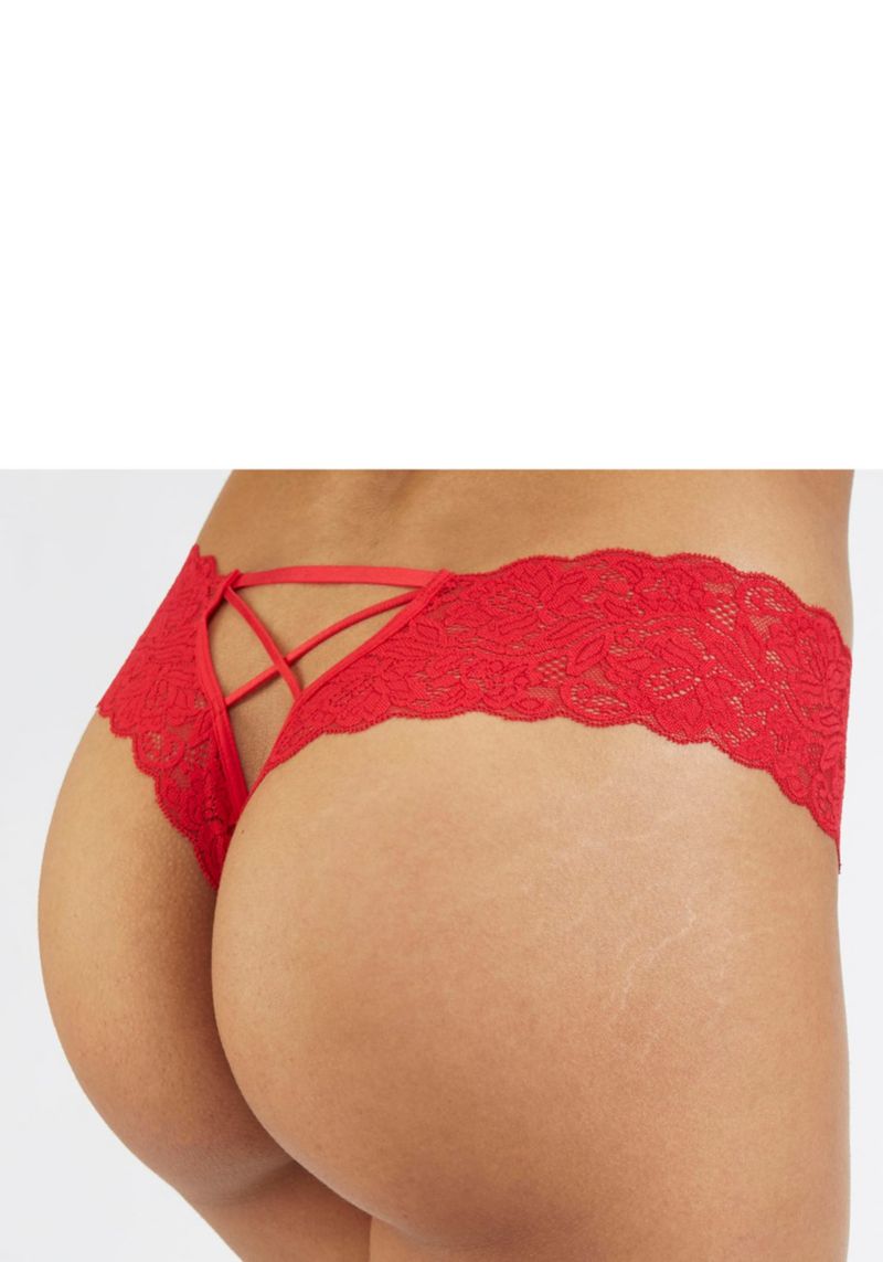 Women's 2-Pack Strappy Open Low-Rise Minimal-Coverage Thong Underwear