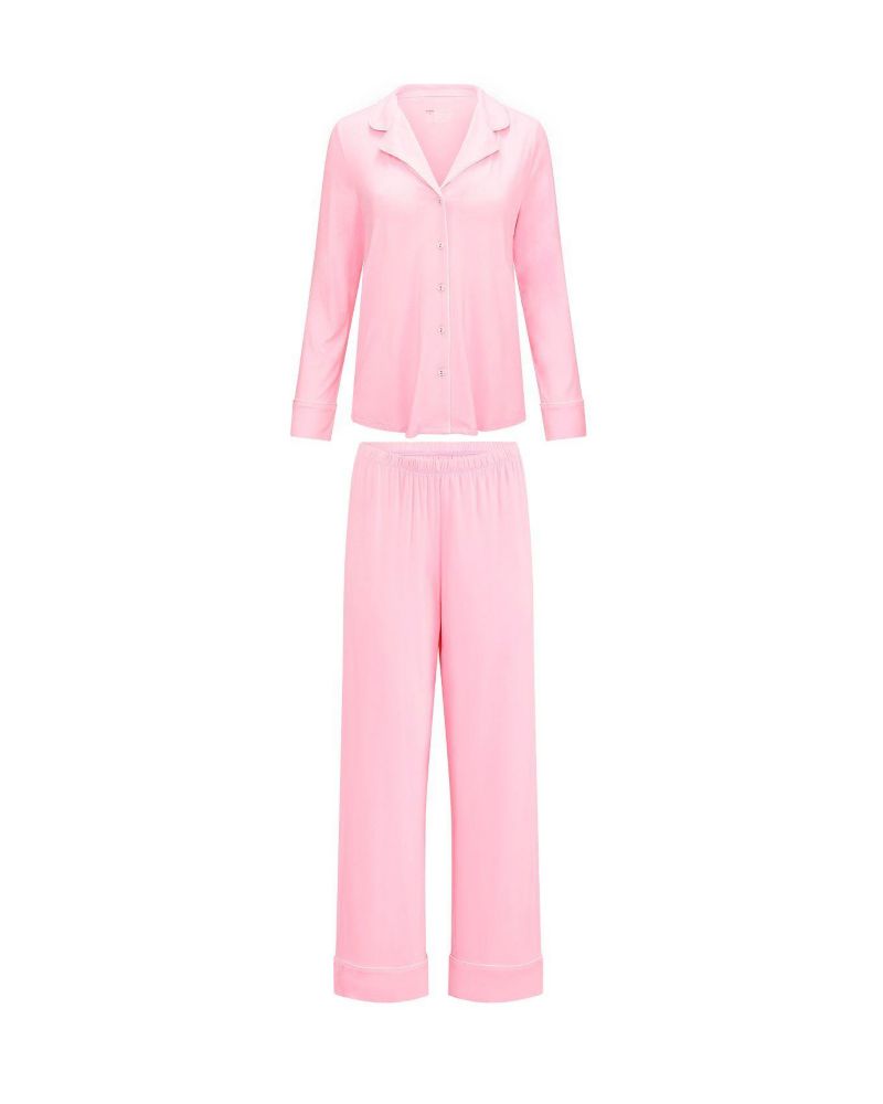 Plus Size Matilda Long Sleeve Top & Pants Pajama Set