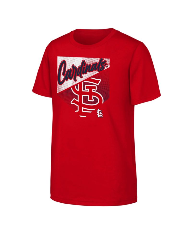 Big Boys and Girls Red St. Louis Cardinals Prime Plate T-Shirt