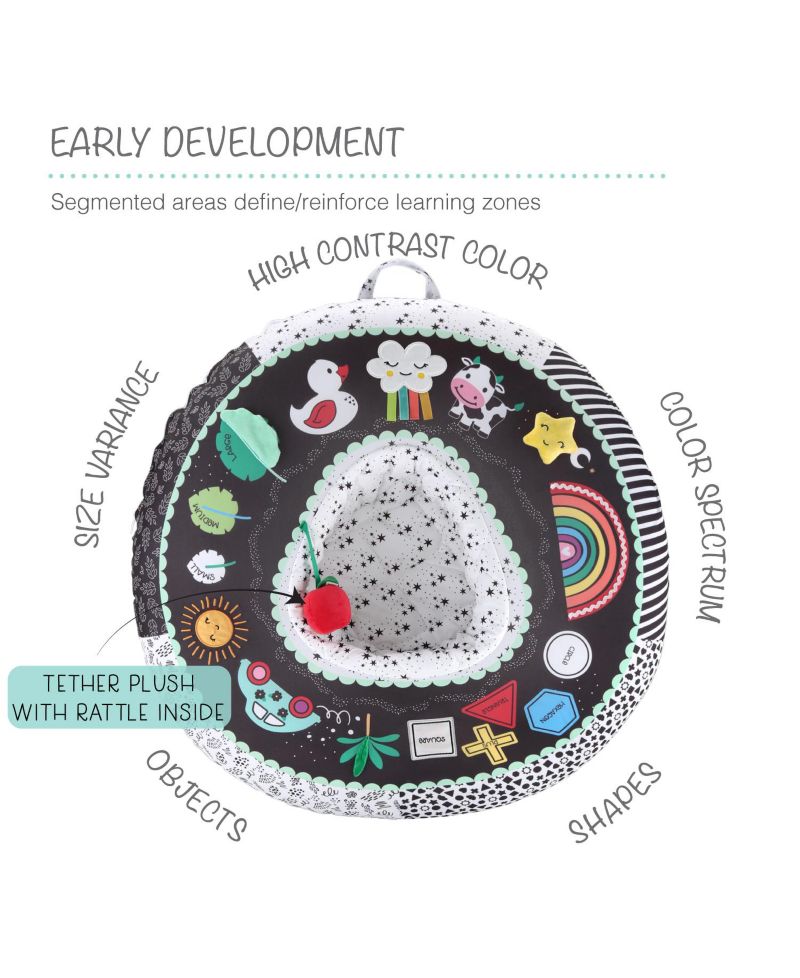Montessori Play Ring for Babies, Activity Center for Baby and Sensory Center for Sitting Up