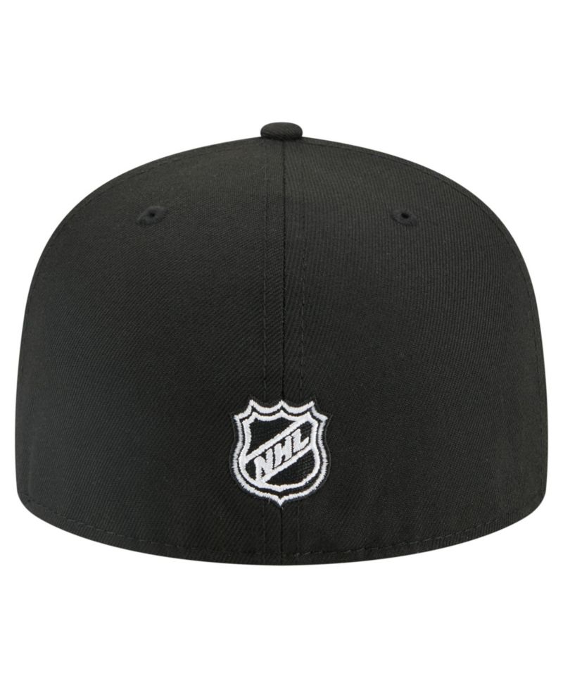 Men's Black Boston Bruins Faded Lines 59FIFTY Fitted Hat