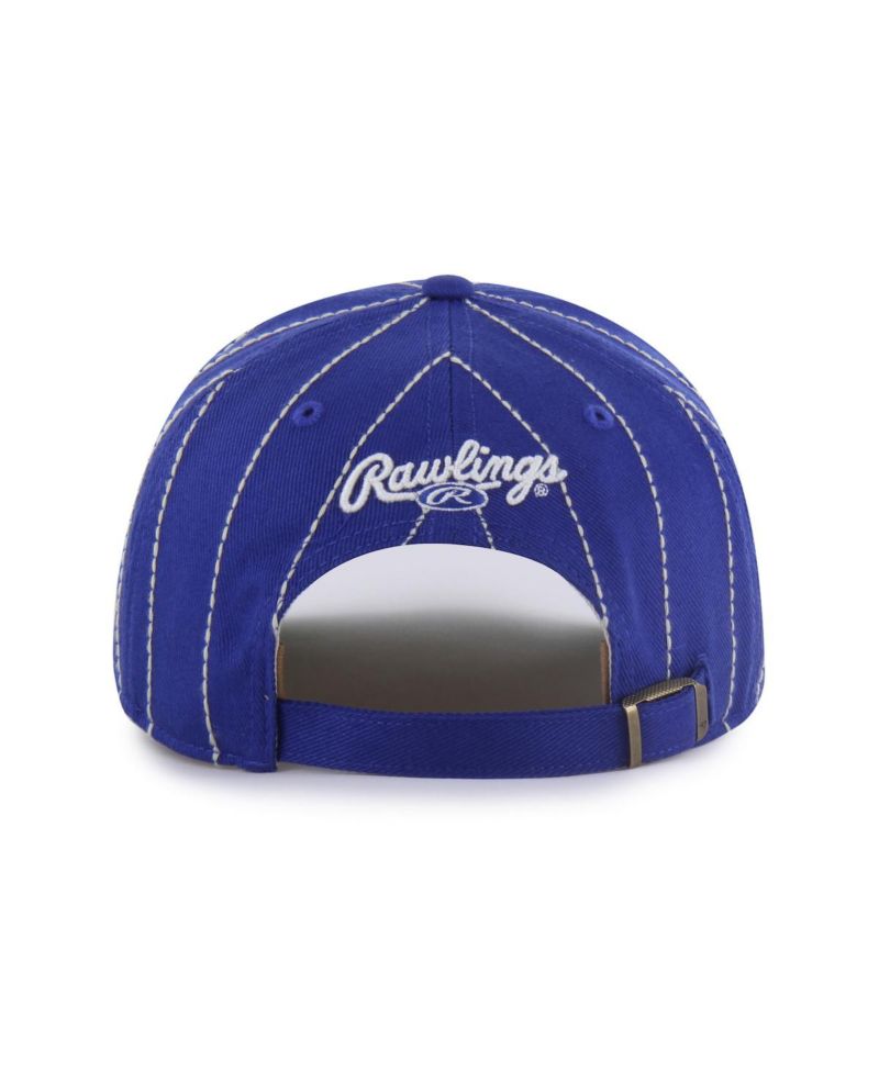 Men's x Rawlings Royal Milwaukee Brewers Pinstripe Hitch Adjustable Hat