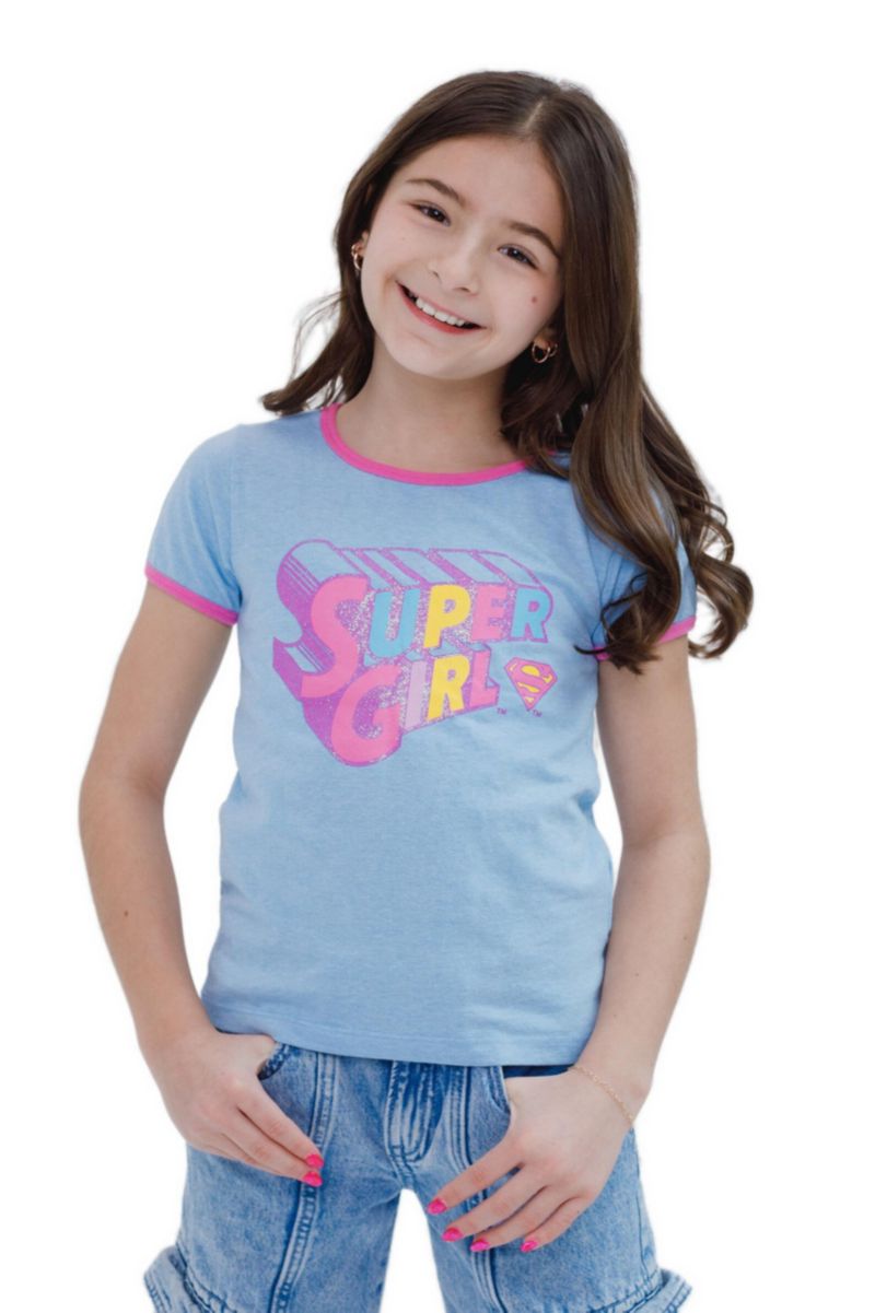 Girls' Glitter Graphic T-Shirt