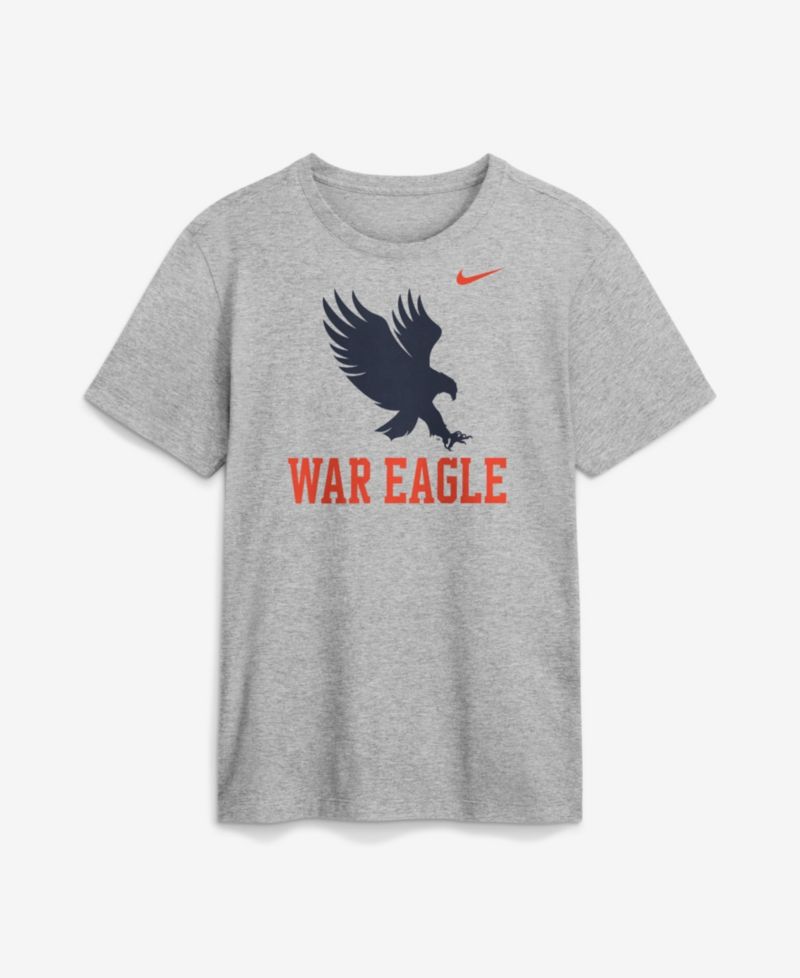 Men's Gray Auburn Tigers Primetime Logo Mantra T-Shirt