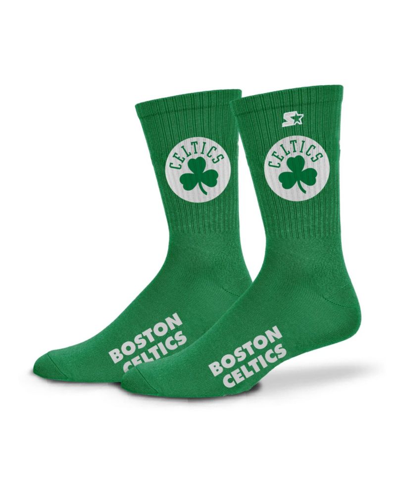 Men's and Women's Kelly Green Boston Celtics Satin Crew Socks