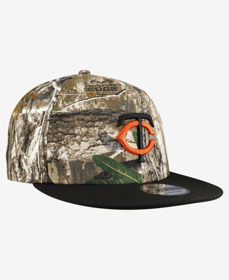 Men's Camo Minnesota Twins Realtree Orange Pop 9FIFTY Snapback Hat