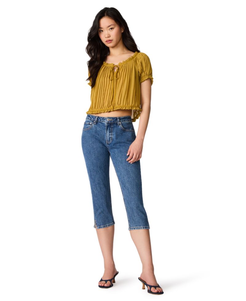 Women's Devan Low-Rise Slim-Fit Capri Jeans