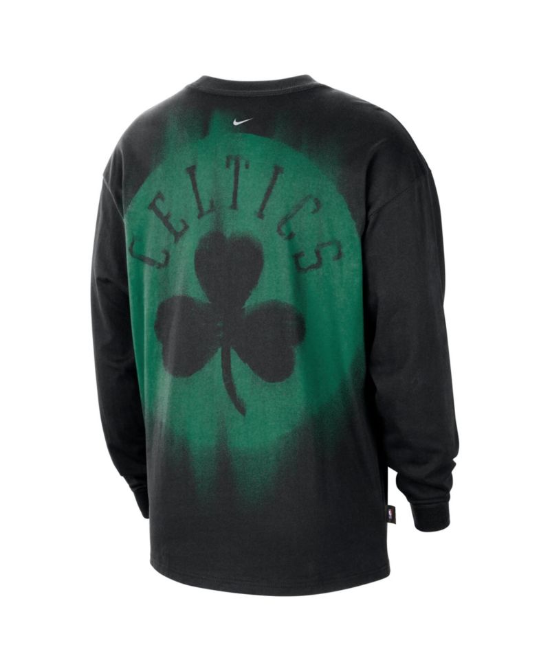 Men's Black Boston Celtics 2026 Standard Issue Pre-Game Performance Long Sleeve T-Shirt