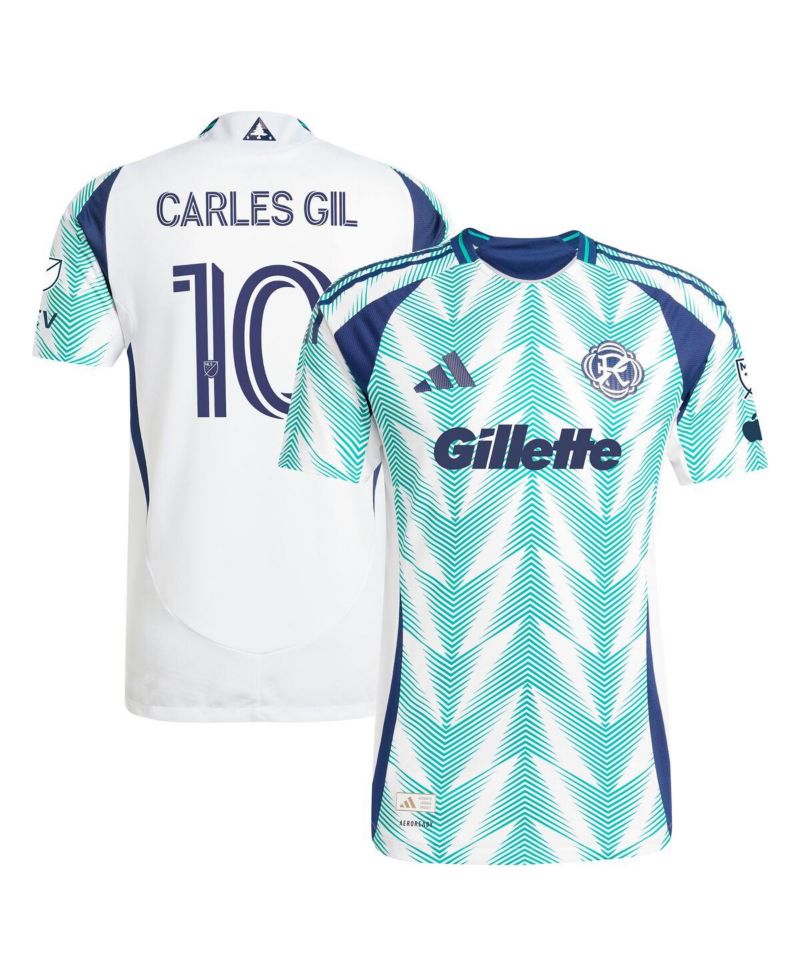 Men's Carles Gil White New England Revolution 2025 Eastern White Pine x Flag of New England Authentic Player Jersey