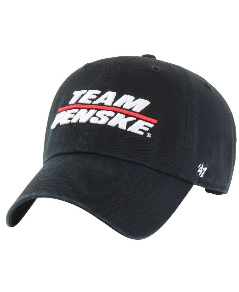 Men's Black Team Penske Clean Up Adjustable Hat