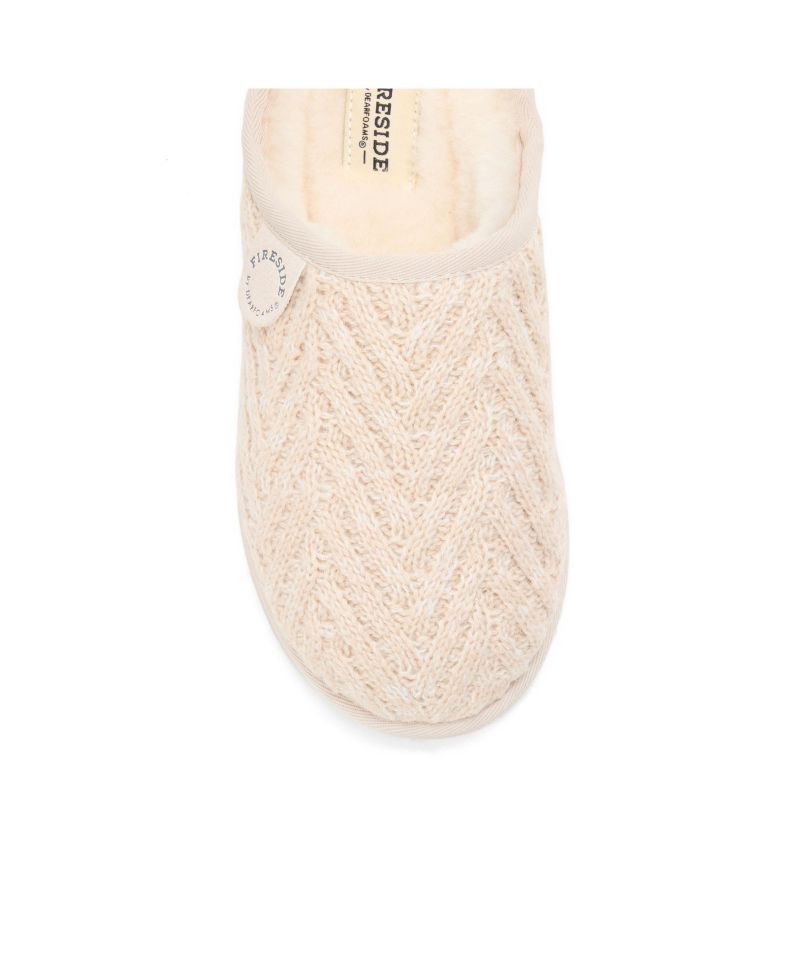 Women's Greta Genuine Shearling Knit Clog Slipper