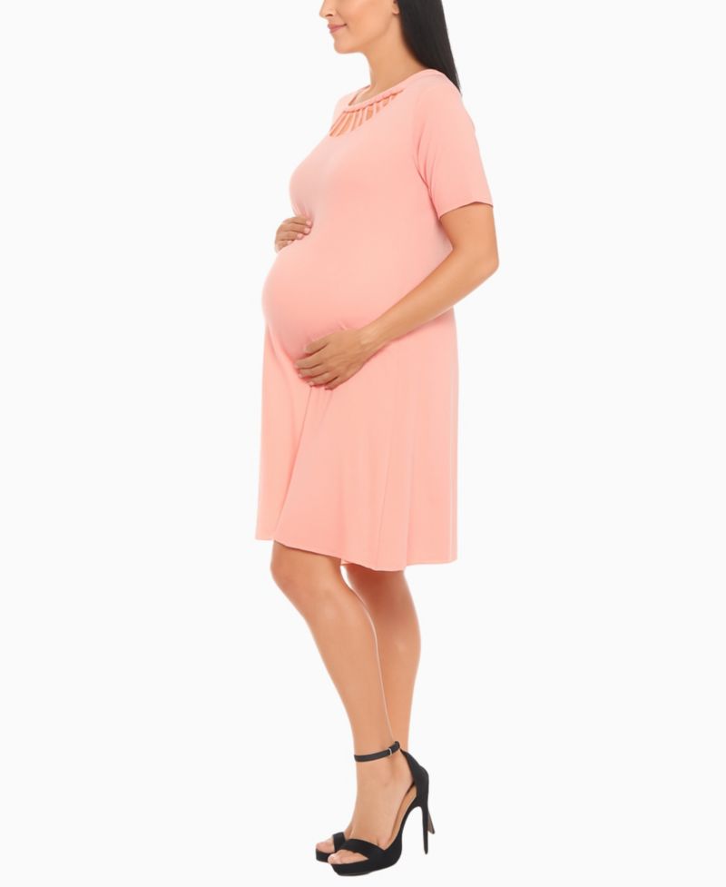Women's Crisscross Neckline Maternity Dress