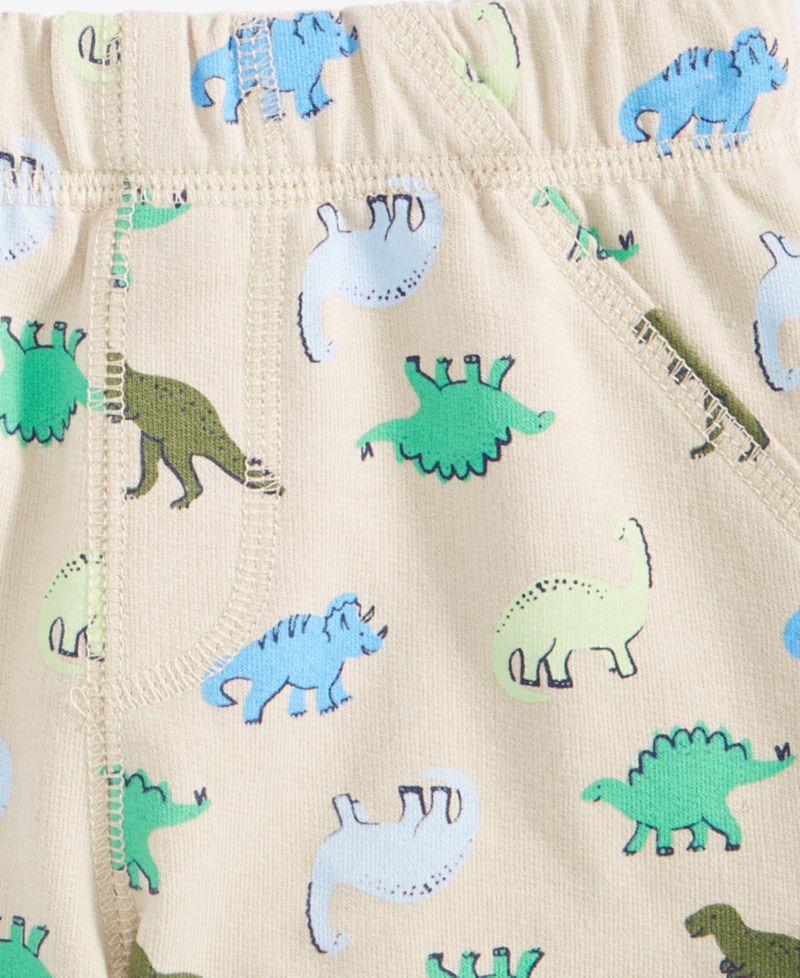 Baby Boys' 3M-24M Mix and Match French Terry Dino Family Printed Shorts