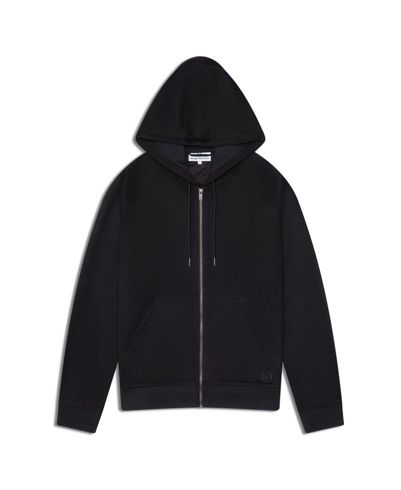 Men's Camoscio Full-Zip Faux suede Hoodie