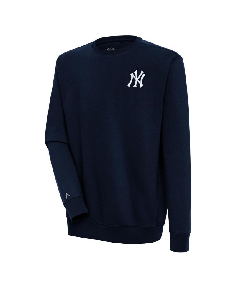 Men's Navy New York Yankees Victory Pullover Sweatshirt