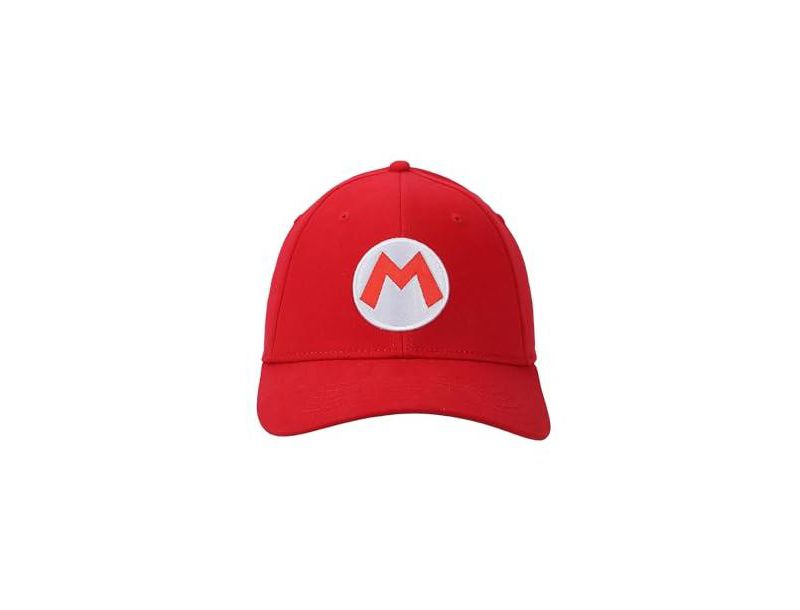 Men's Bros Mario Red Flex Fit Hat