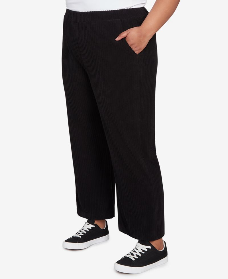 Plus Size Lake Champlain Ribbed Knit Ankle Pants