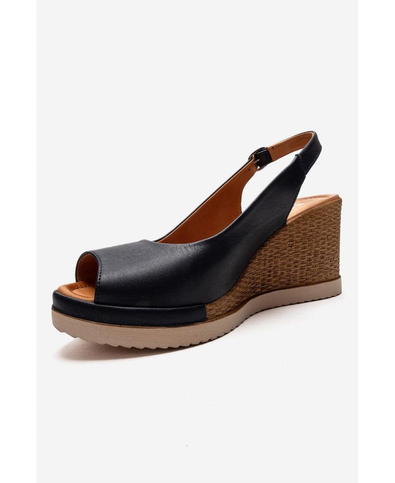 Women's Helina Leather Wedge Sandal