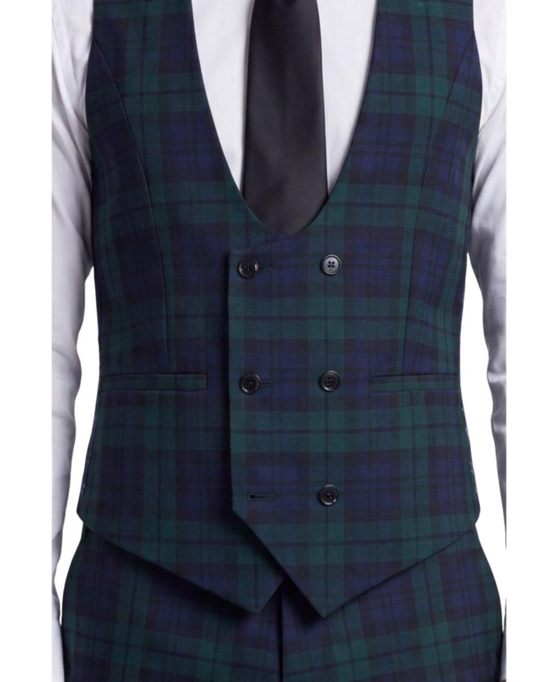 Men's Ginger Tartan Waistcoat