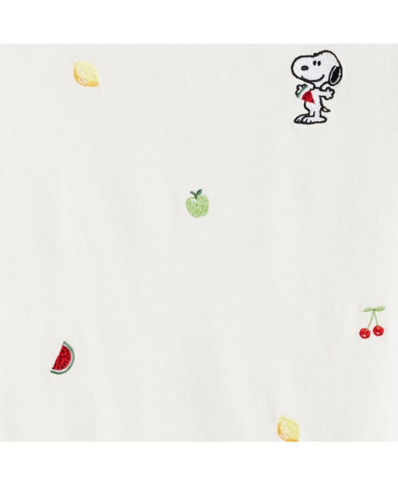 Women's Chinti and Parker Cotton Snoopy Fruit T-Shirt