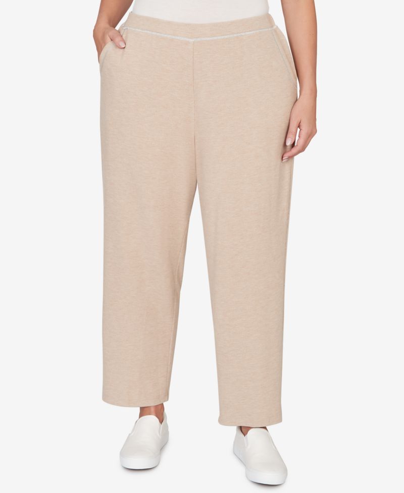 Plus Size Comfort & Joy Comfort Everyday Slant Pocket Short Length Pants