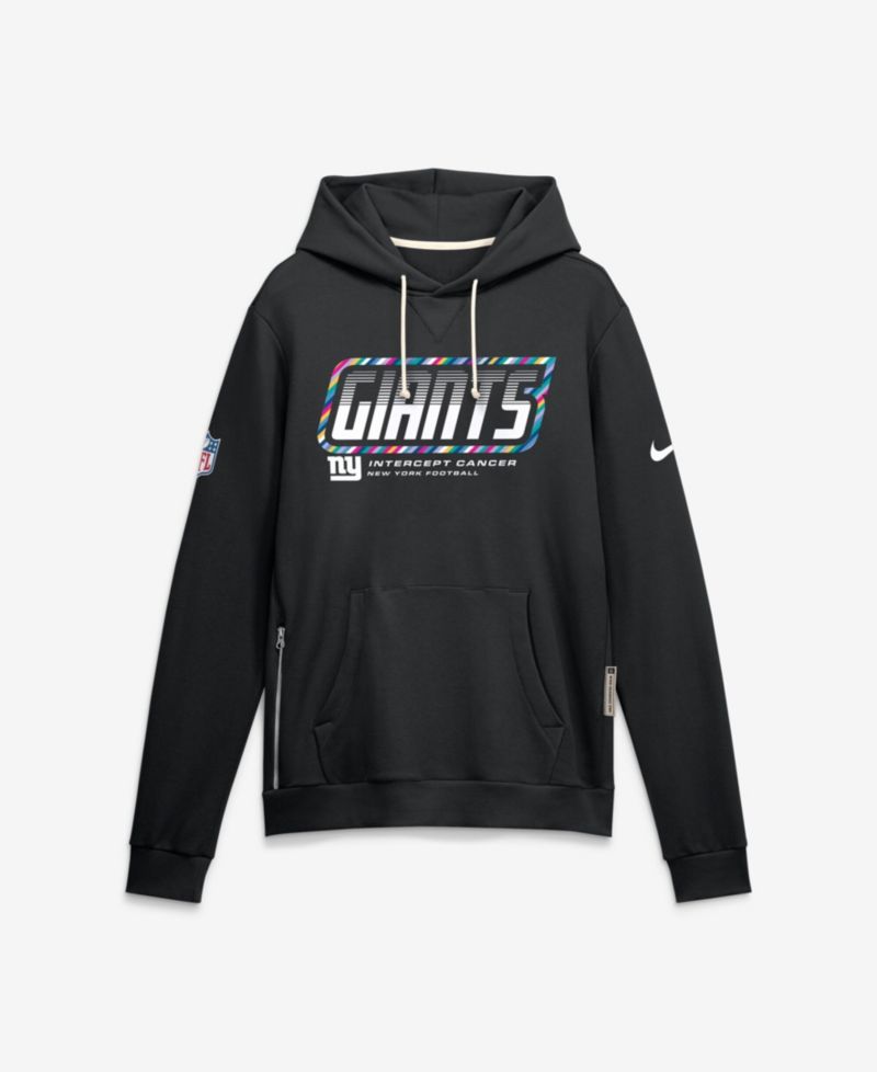 Men's Black New York Giants 2026 NFL Cruical Catch Sideline Dri-Fit Pullover Hoodie