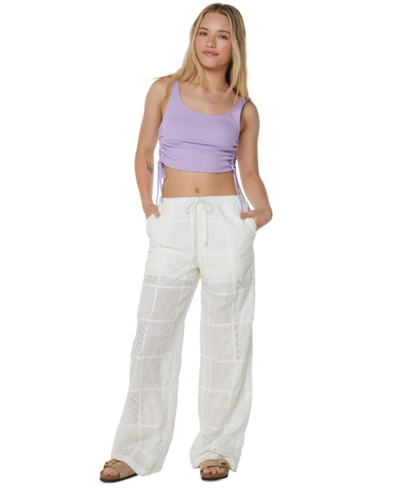 Women's Precious Patchwork Cotton Eyelet Pants