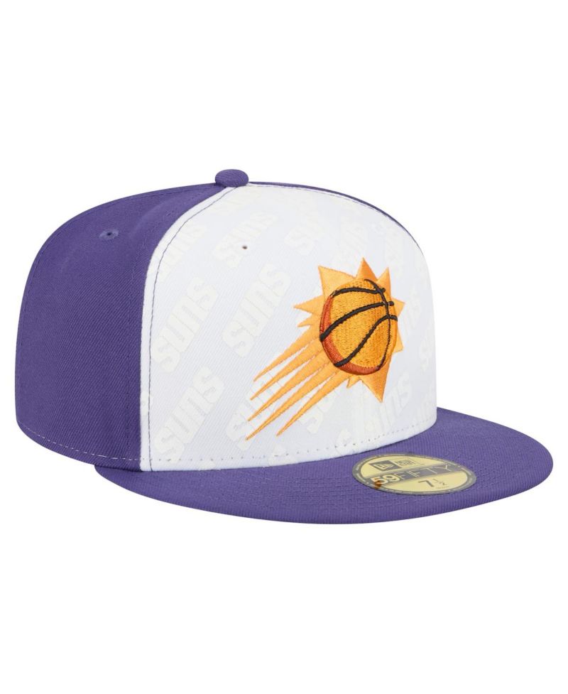 Men's White/Purple Phoenix Suns Repeat 59Fifty Fitted Hat