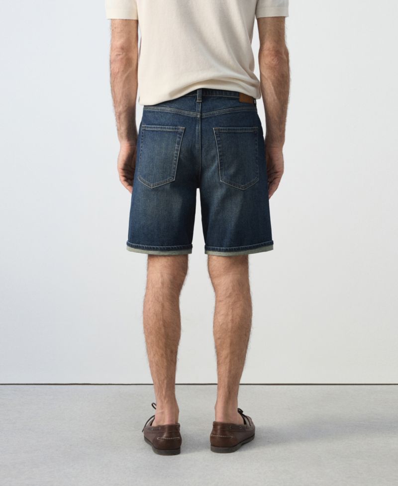 Men's Slim-Fit Denim 9.45" Bermuda Shorts