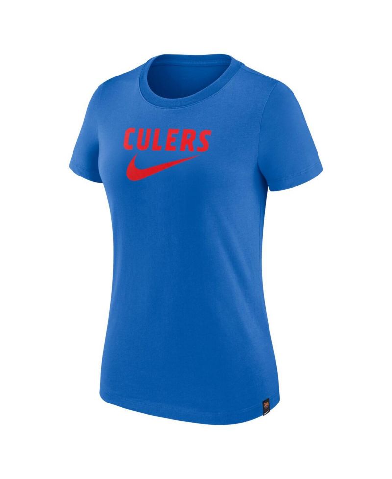 Women's Blue Barcelona Swoosh T-shirt