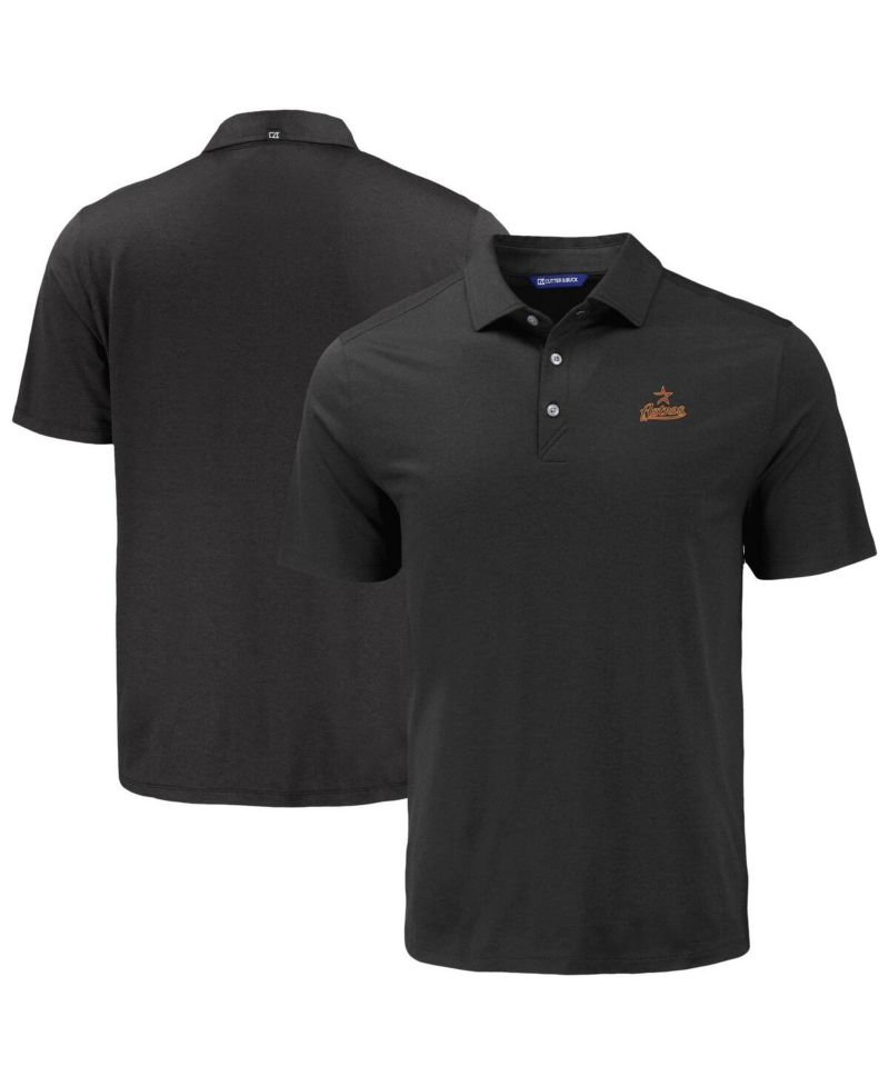 Men's Black Houston Astros Coastline Epic Comfort Eco Polo Shirt