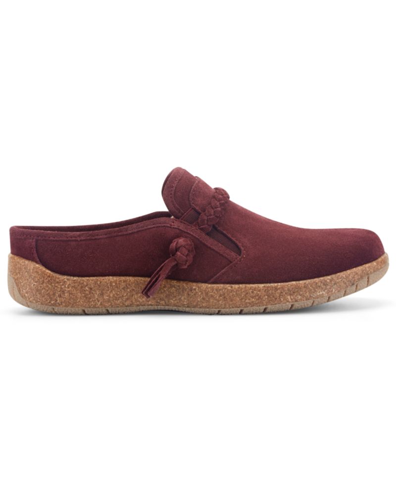 Women's Rosalin Suede Braided Slip-On Clogs