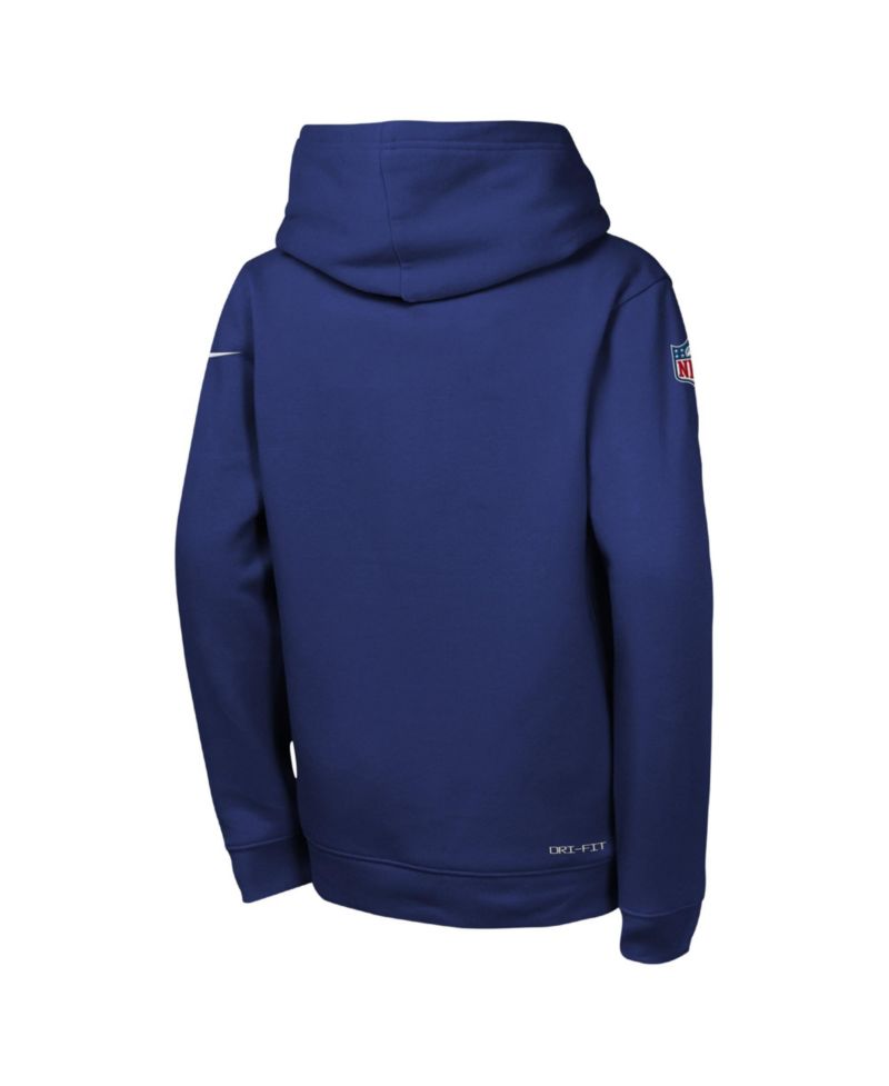 Big Boys and Girls Royal Buffalo Bills Sideline Dri-FIT Hoodie