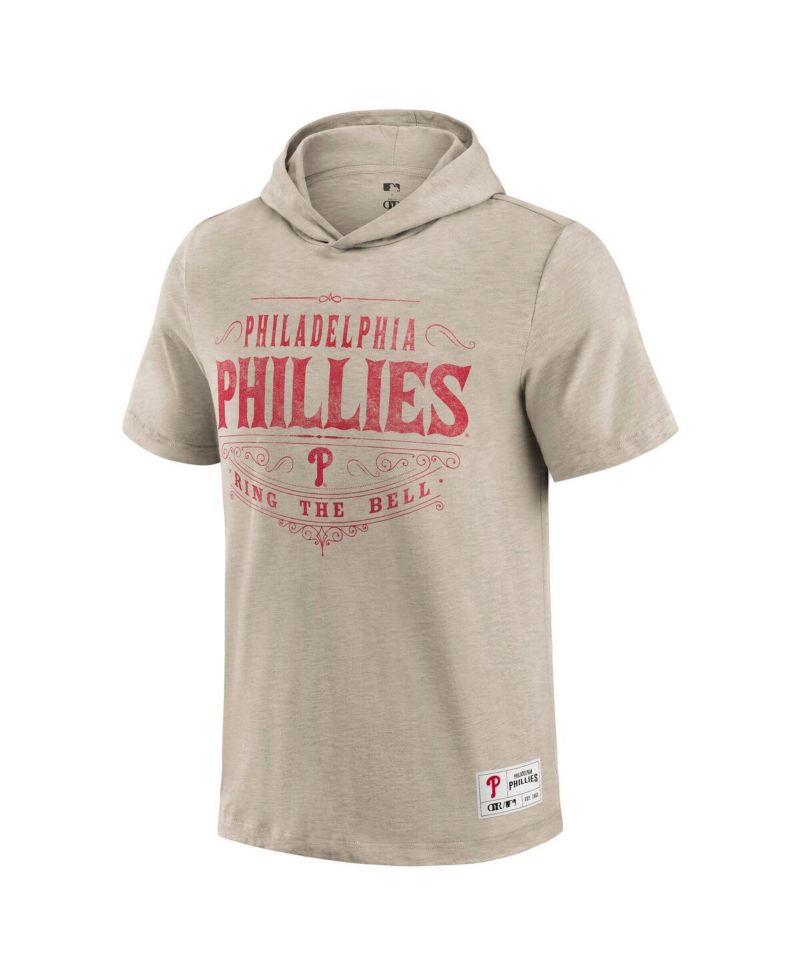 Men's Tan Philadelphia Phillies Hooded T-Shirt