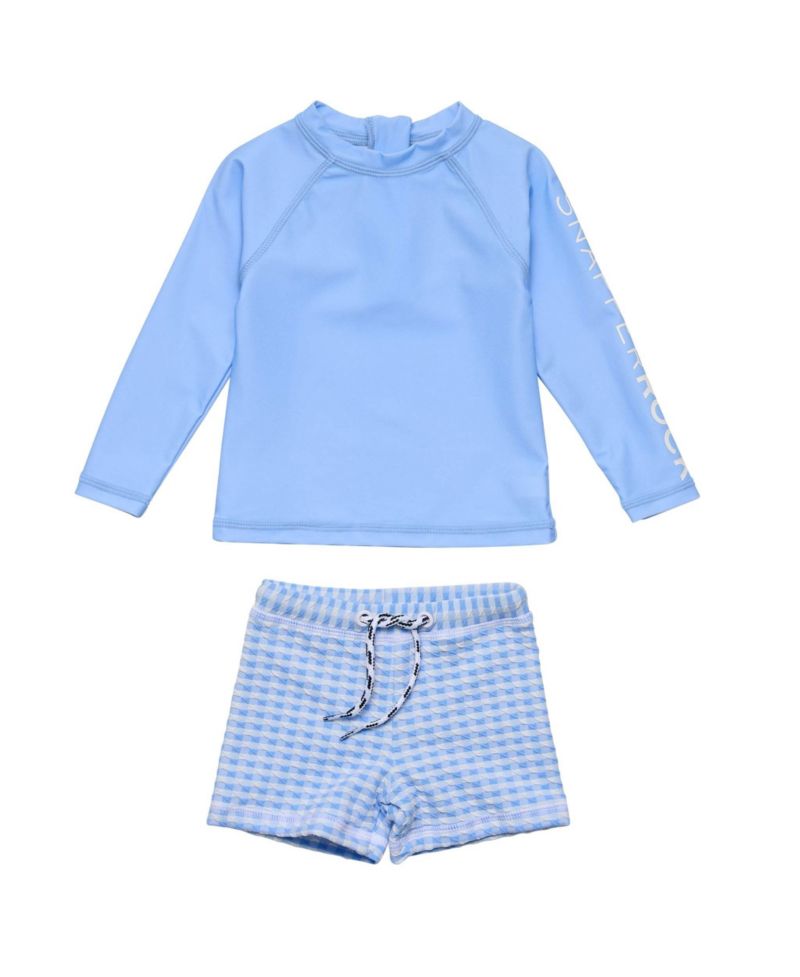 Baby Boys Seaside Blue LS Set