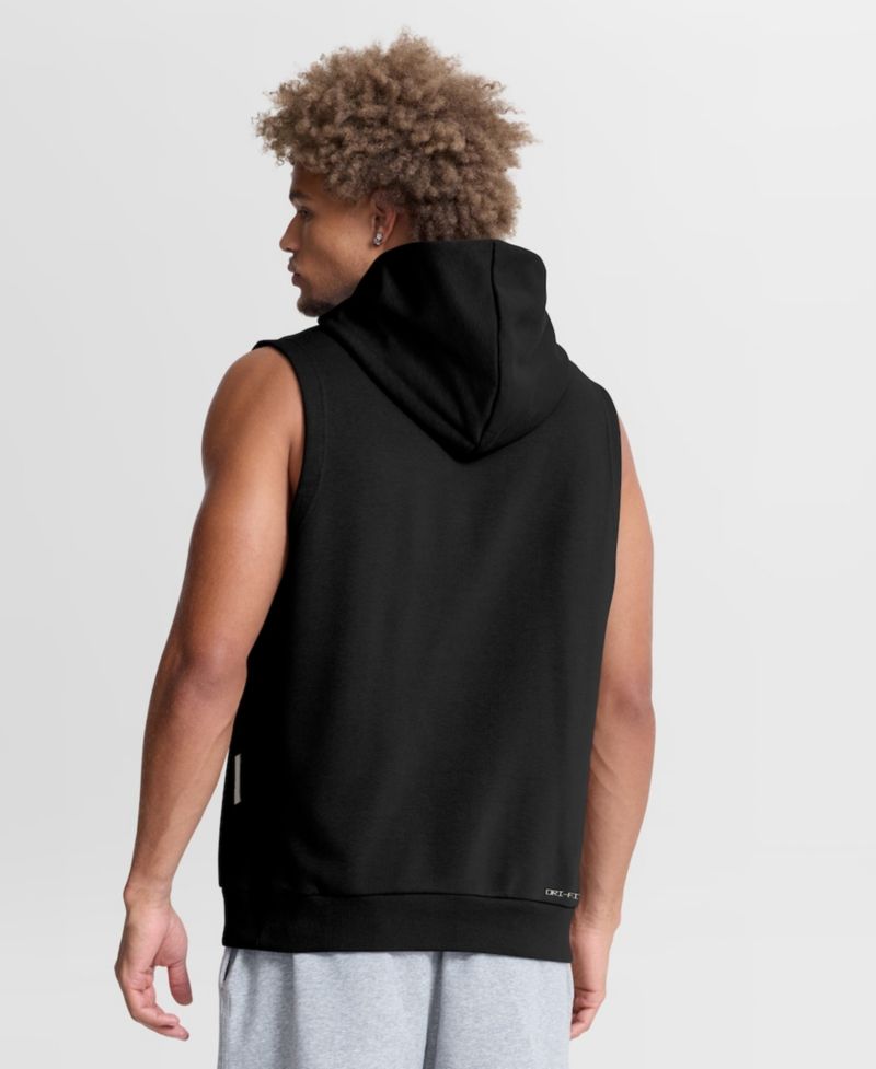 Men's Black Los Angeles Dodgers Authentic Collection Standard Issue Dri-FIT Sleeveless Hoodie
