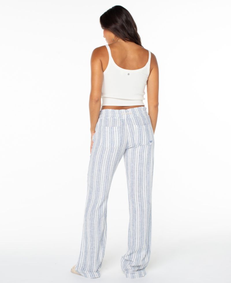 Women's Oceanside Striped Wide-Leg Beach Pants