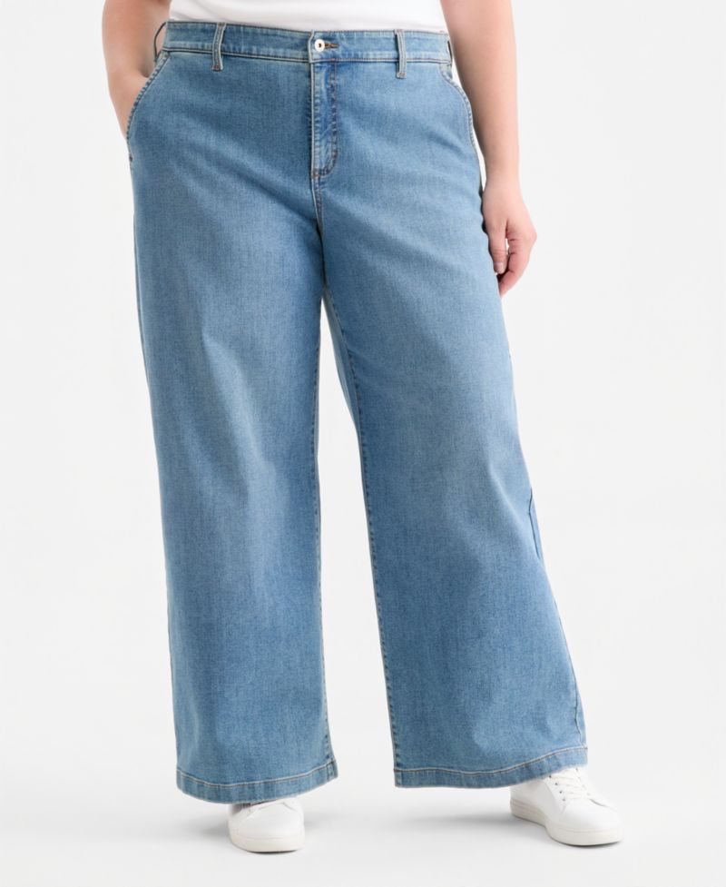 Women's High-Rise Wide-Leg Jeans