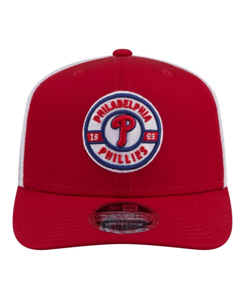 Men's Red Philadelphia Phillies Active 9SEVENTY Adjustable Trucker Hat