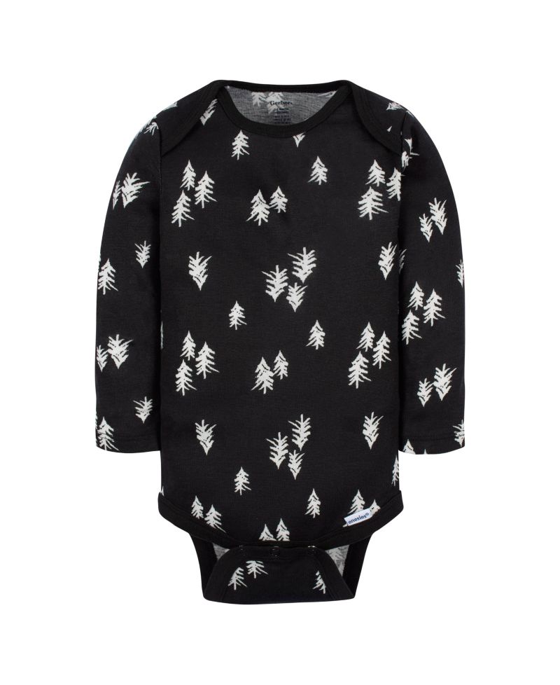 Baby Girls Deer Long Sleeve Onesies Bodysuits, 6-Pack