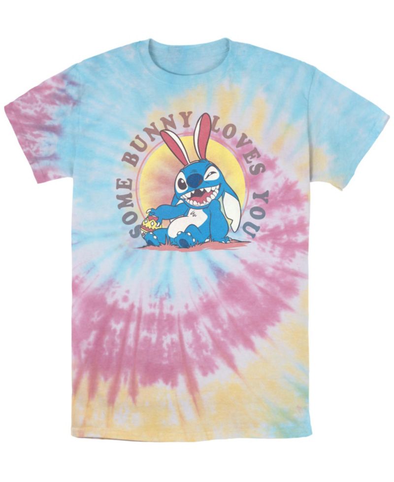Men's Some Bunny Loves You Short Sleeve Tie Dye T-Shirt