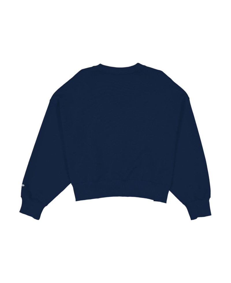 Women's Navy Detroit Tigers City Connect V-Neck Sweatshirt