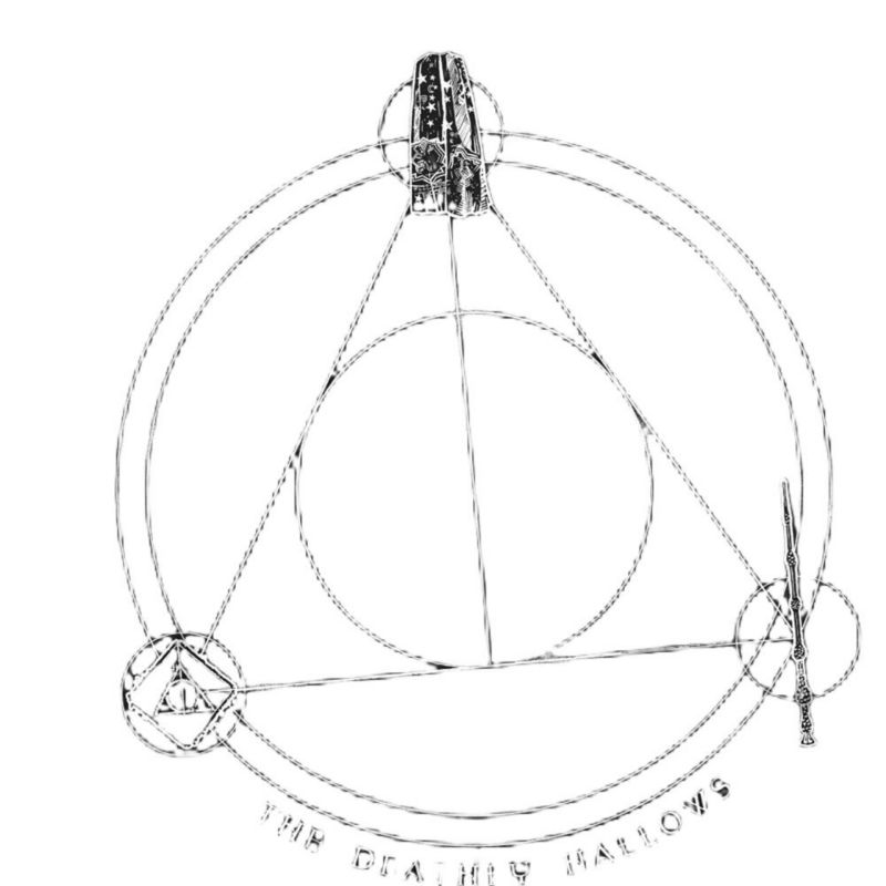 Big & Tall Deathly Hallows Glow T Shirt