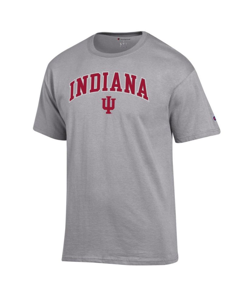 Men's Crimson Indiana Hoosiers Arch Over Logo T-Shirt