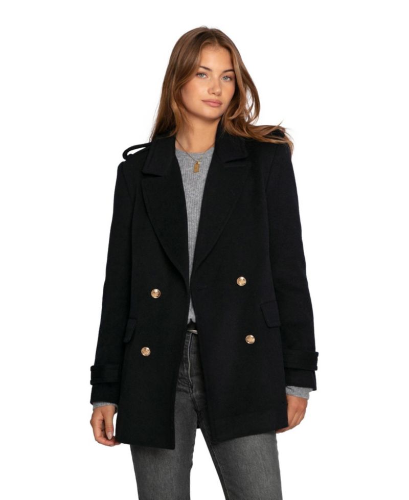 Women's Harbour Military Wool Blend Pea Coat