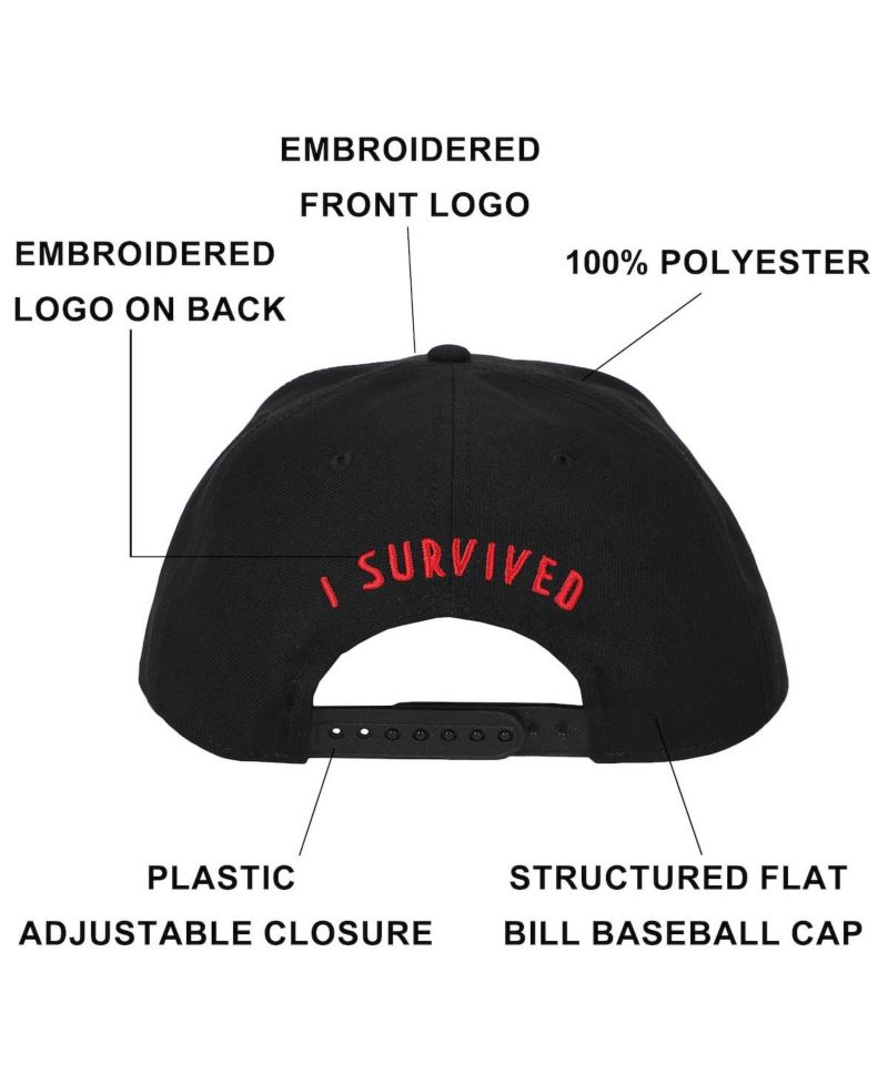 Men's I Survived Flat Bill Baseball Cap