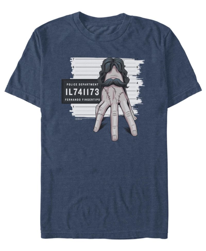 Men's Wednesday Addams Thing Mug Shot T-Shirt